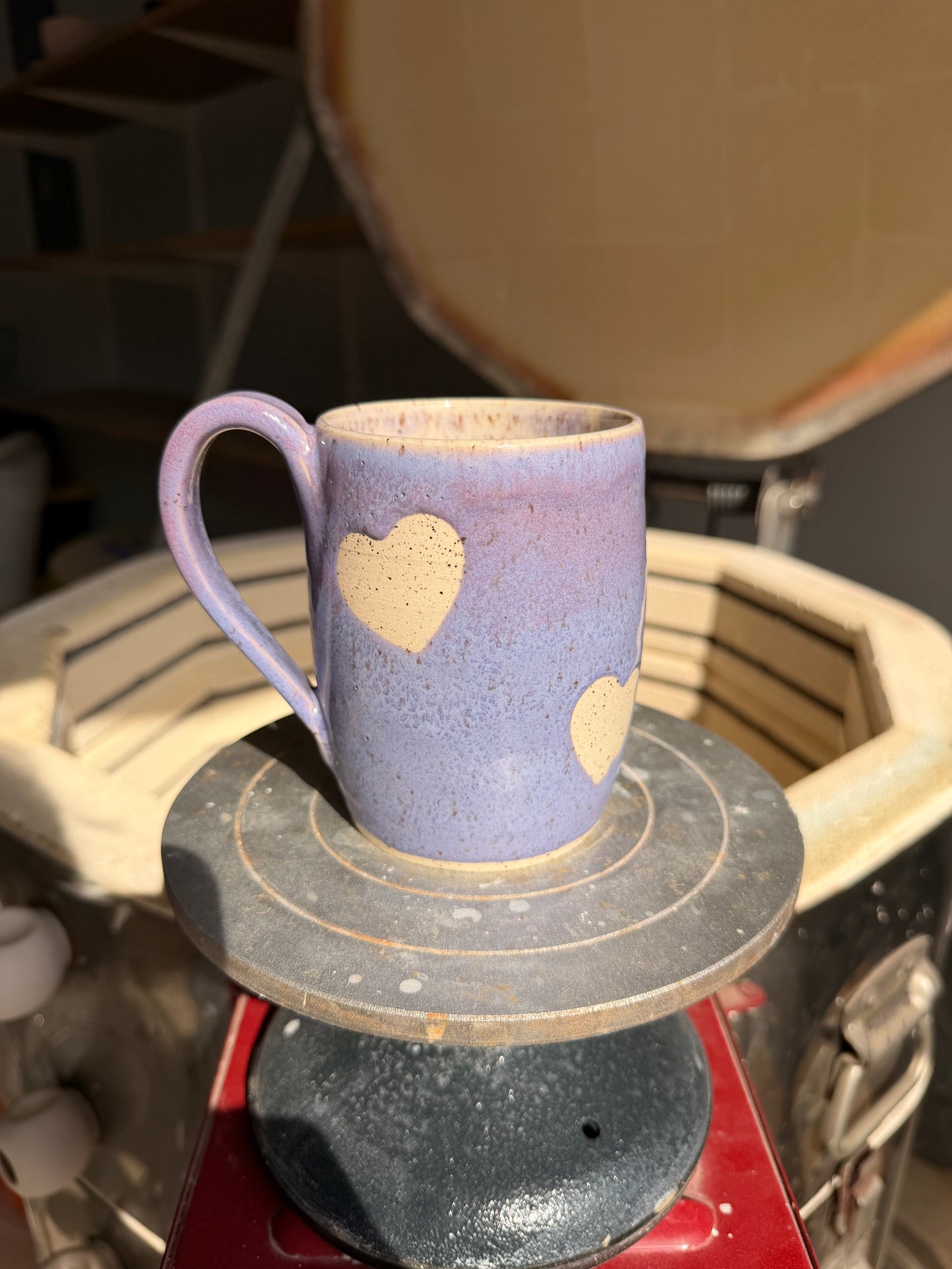 Lavender Love Heart Mug 3