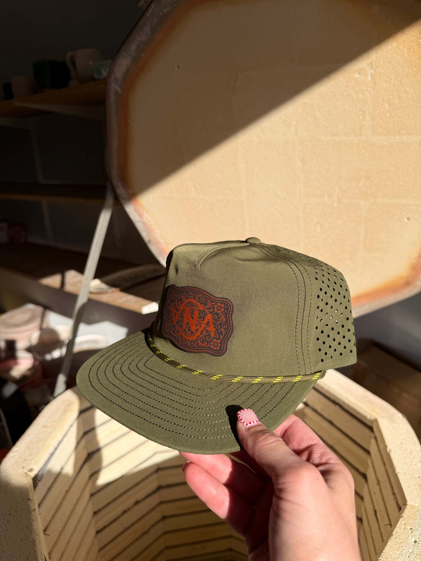 Green VNA Buckle Hat