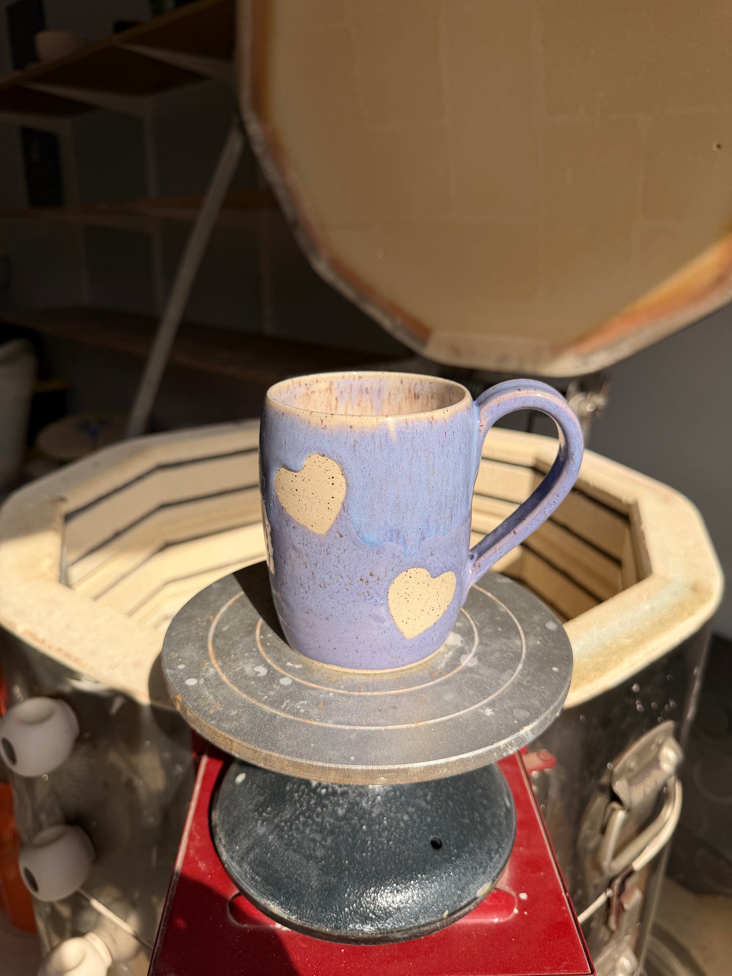 Lavender Love Heart Mug 8