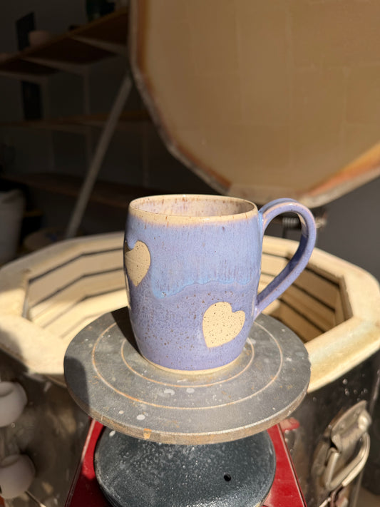 Lavender Love Heart Mug 6