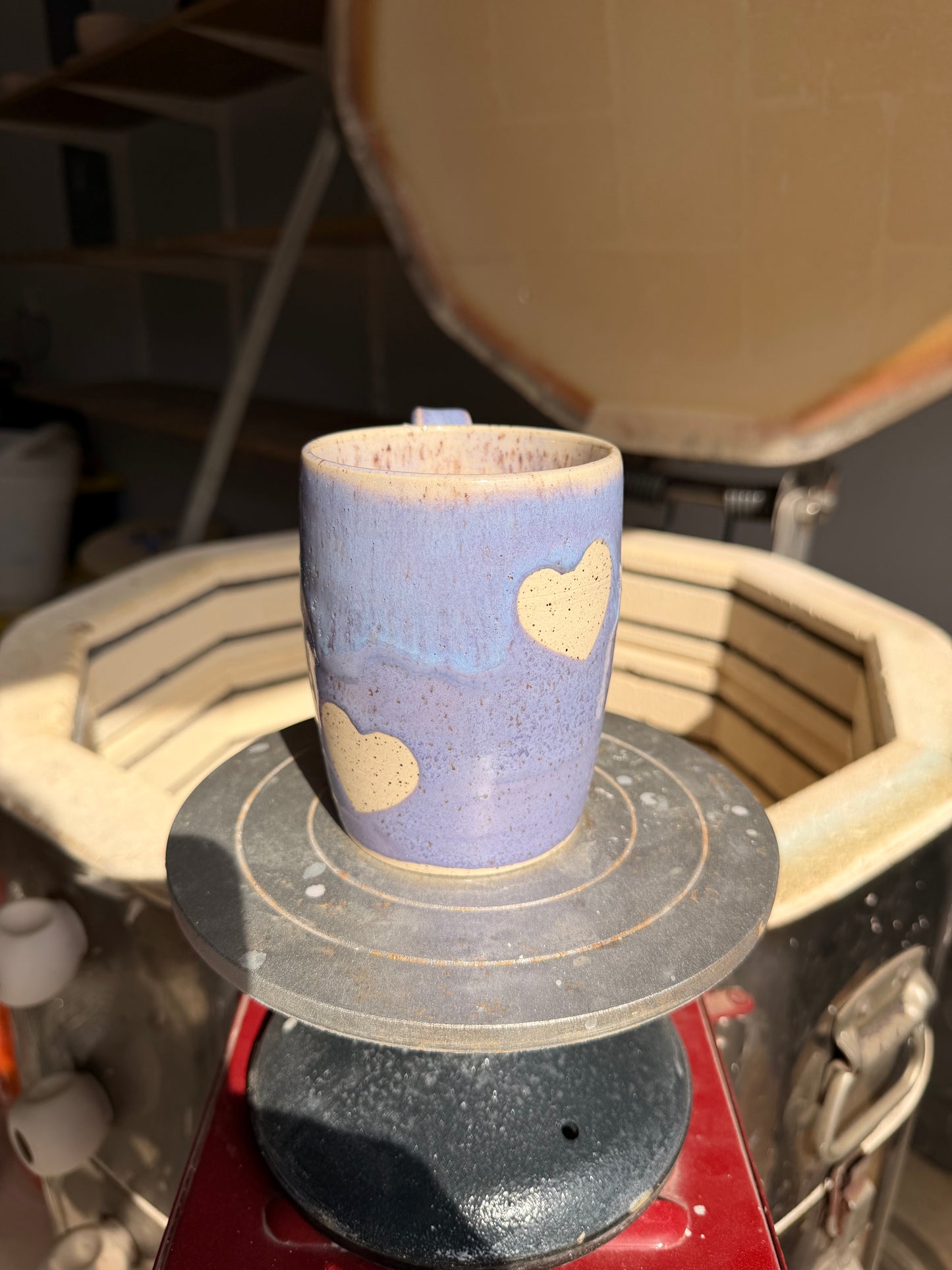 Lavender Love Heart Mug 4