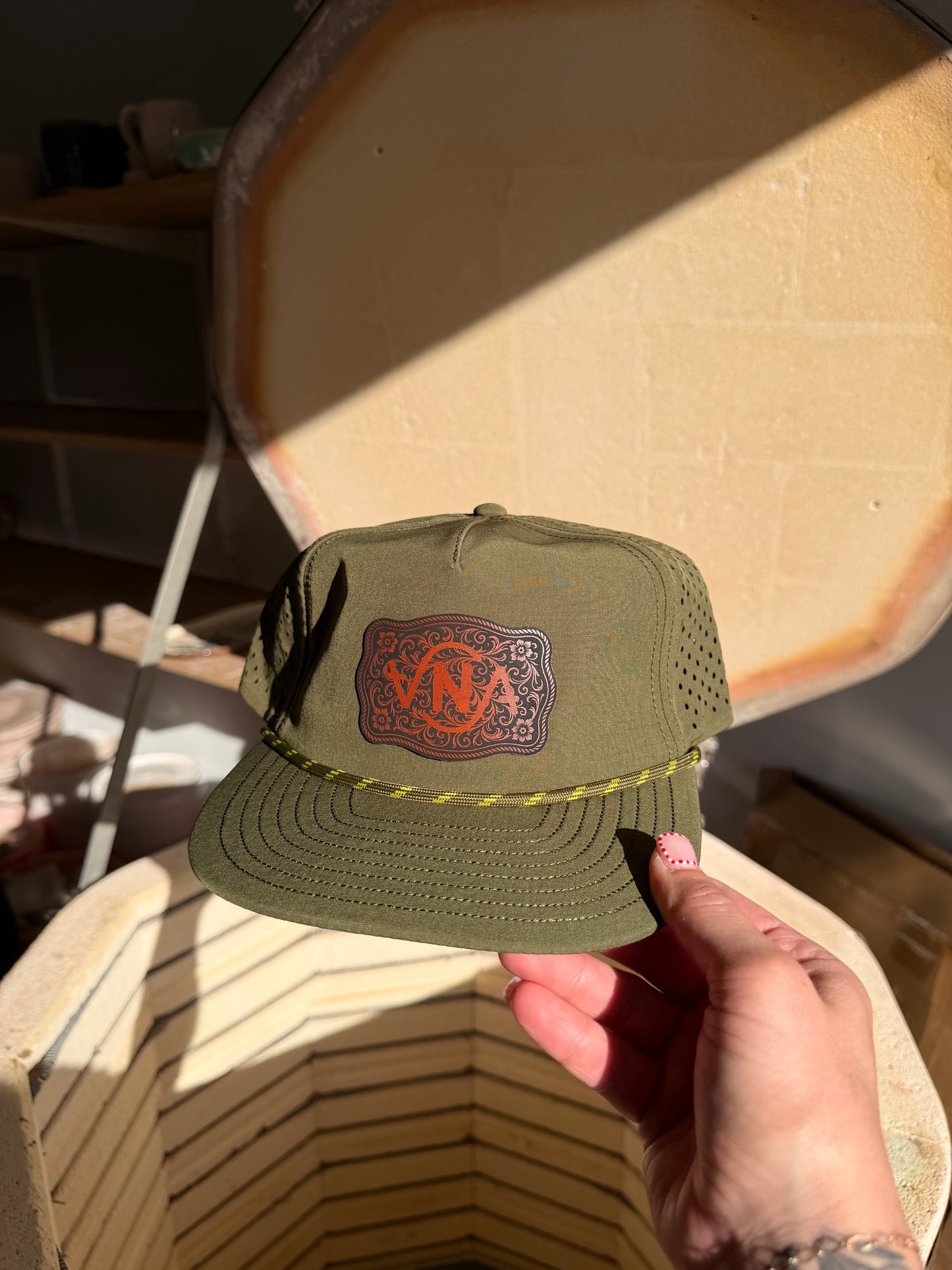 Green VNA Buckle Hat