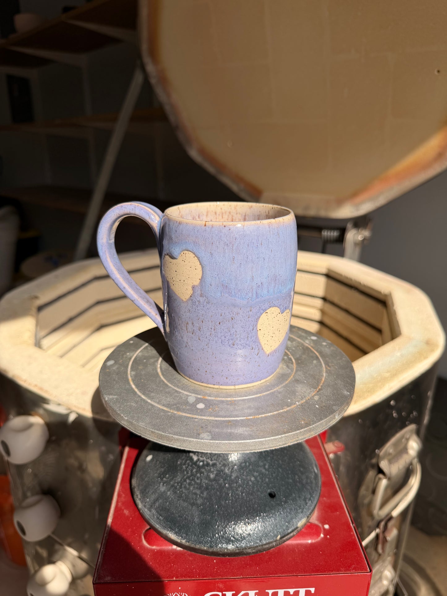 Lavender Love Heart Mug 8