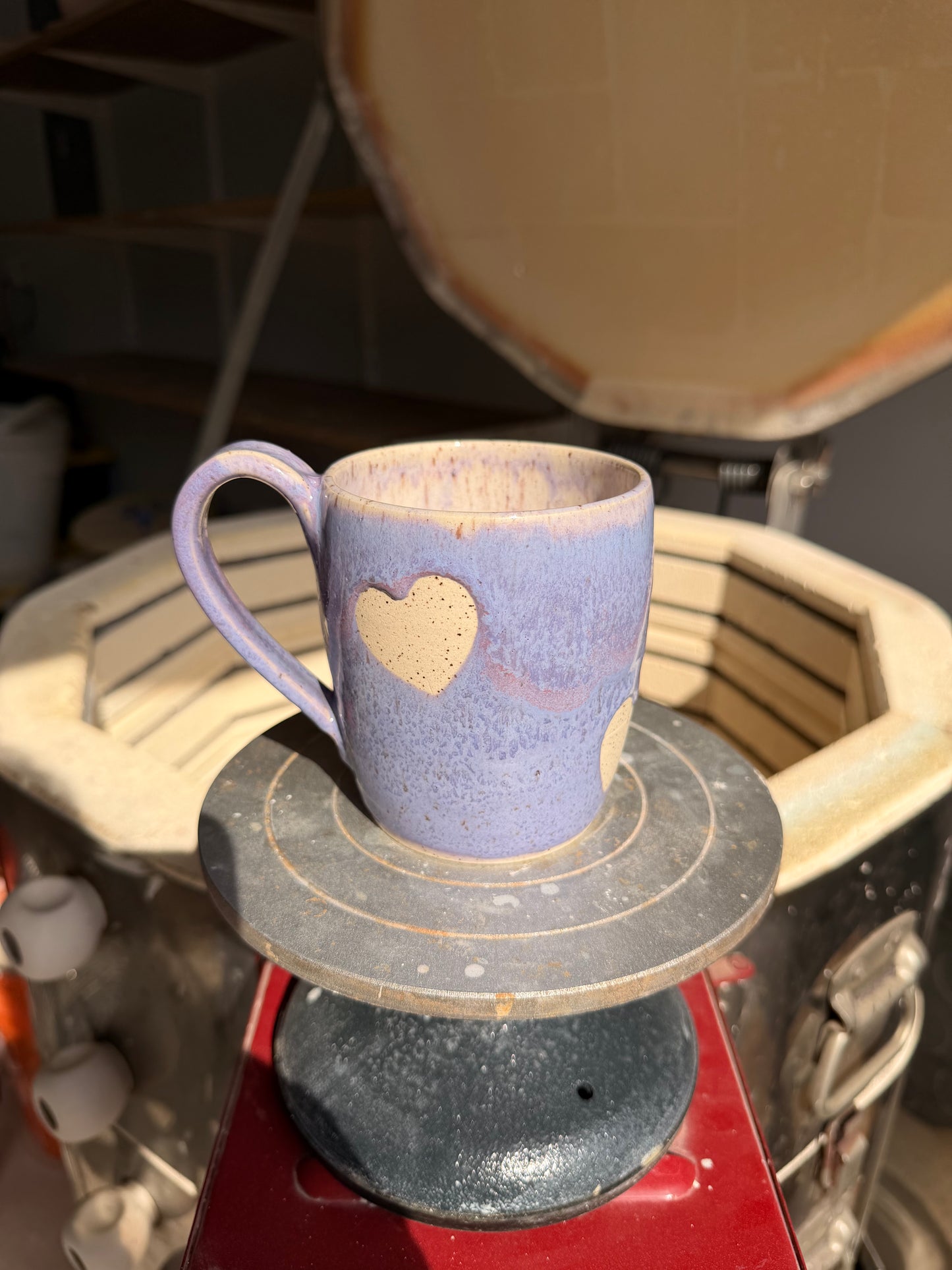 Lavender Love Heart Mug 5