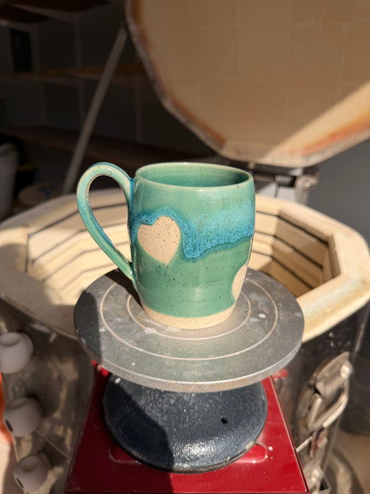 Ocean Love Heart Mug 8