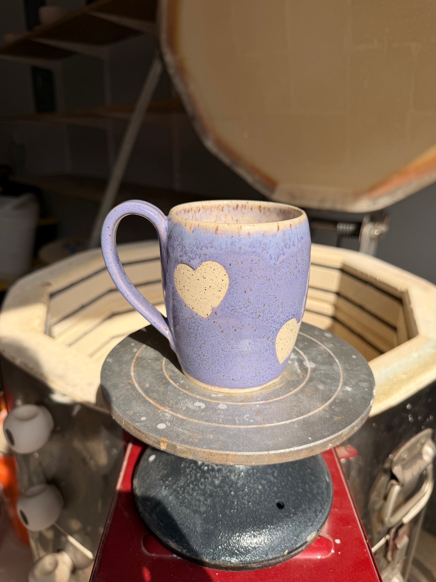Lavender Love Heart Mug 7