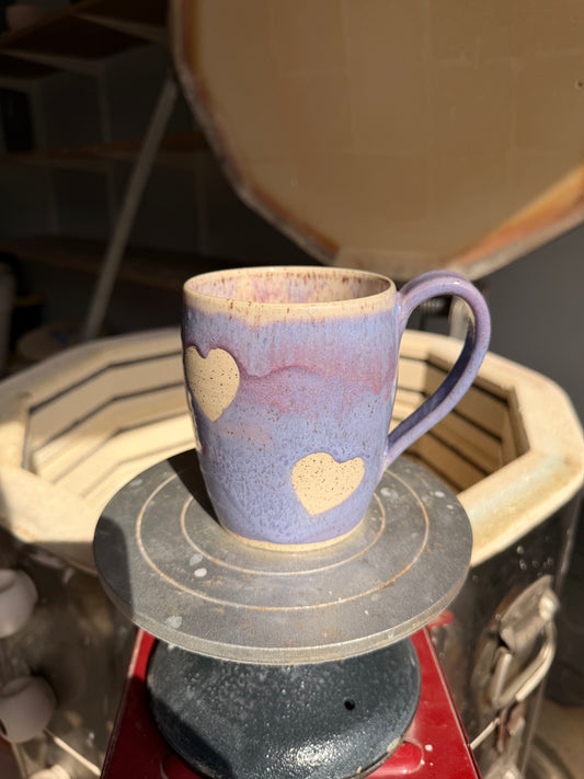 Lavender Love Heart Mug 9