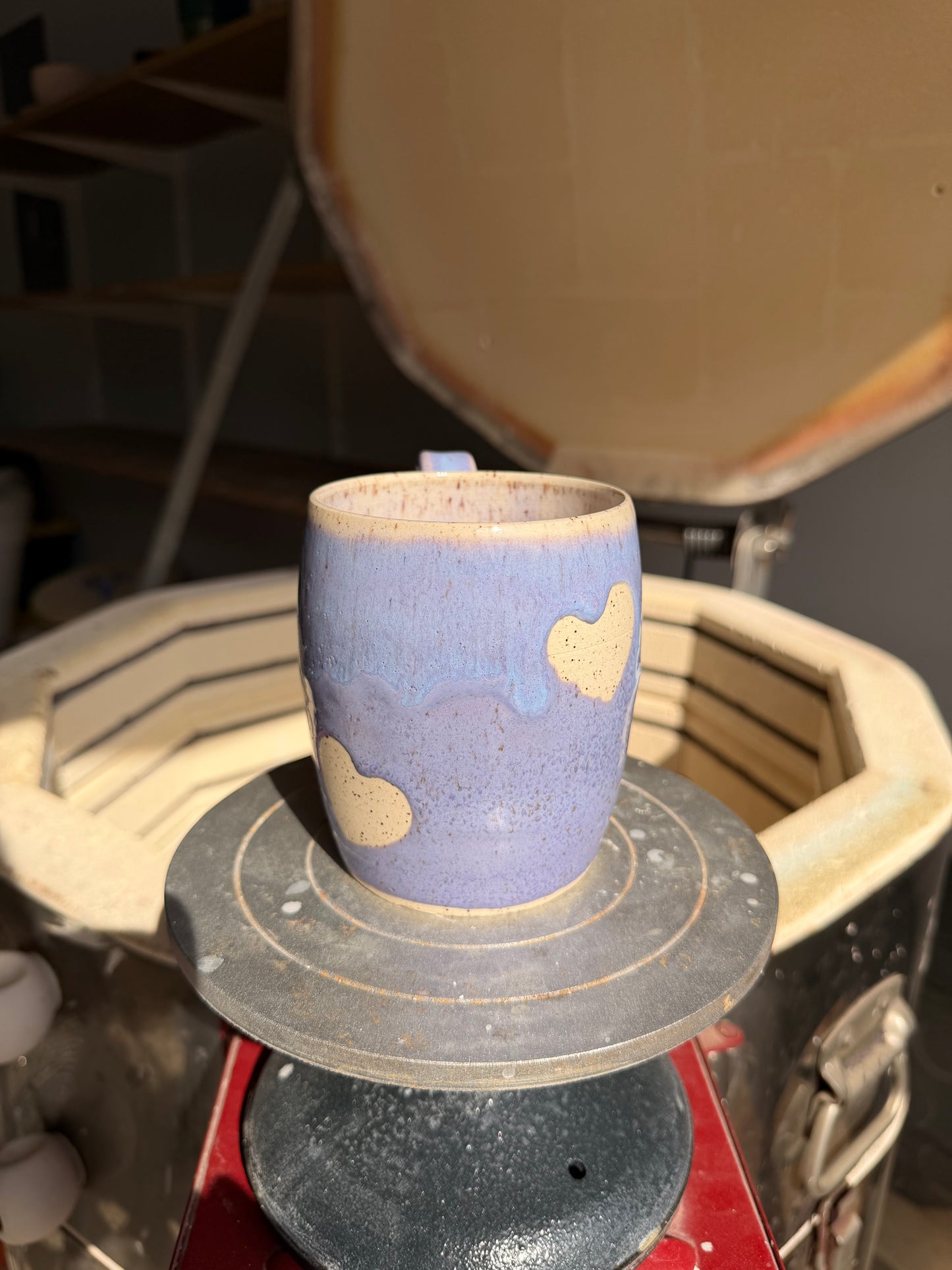 Lavender Love Heart Mug 6