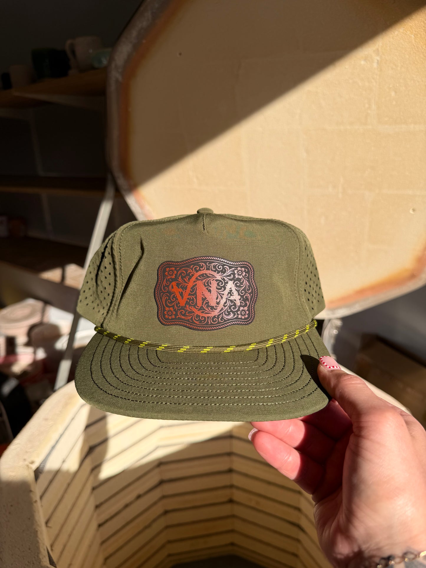 Green VNA Buckle Hat