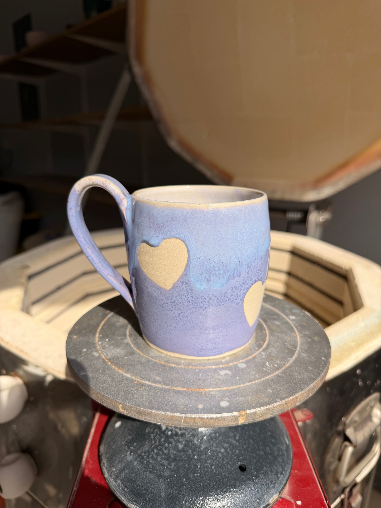 Lavender Love Heart Mug 2