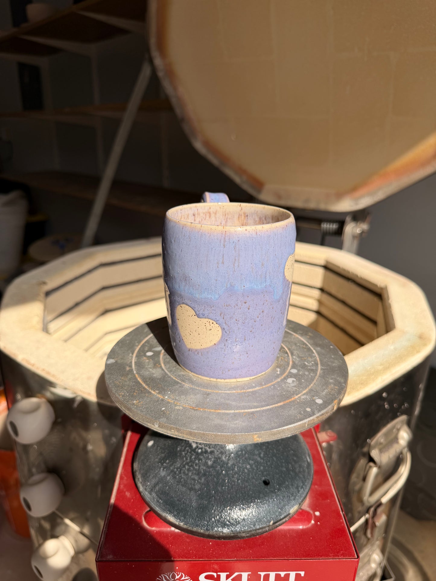 Lavender Love Heart Mug 8