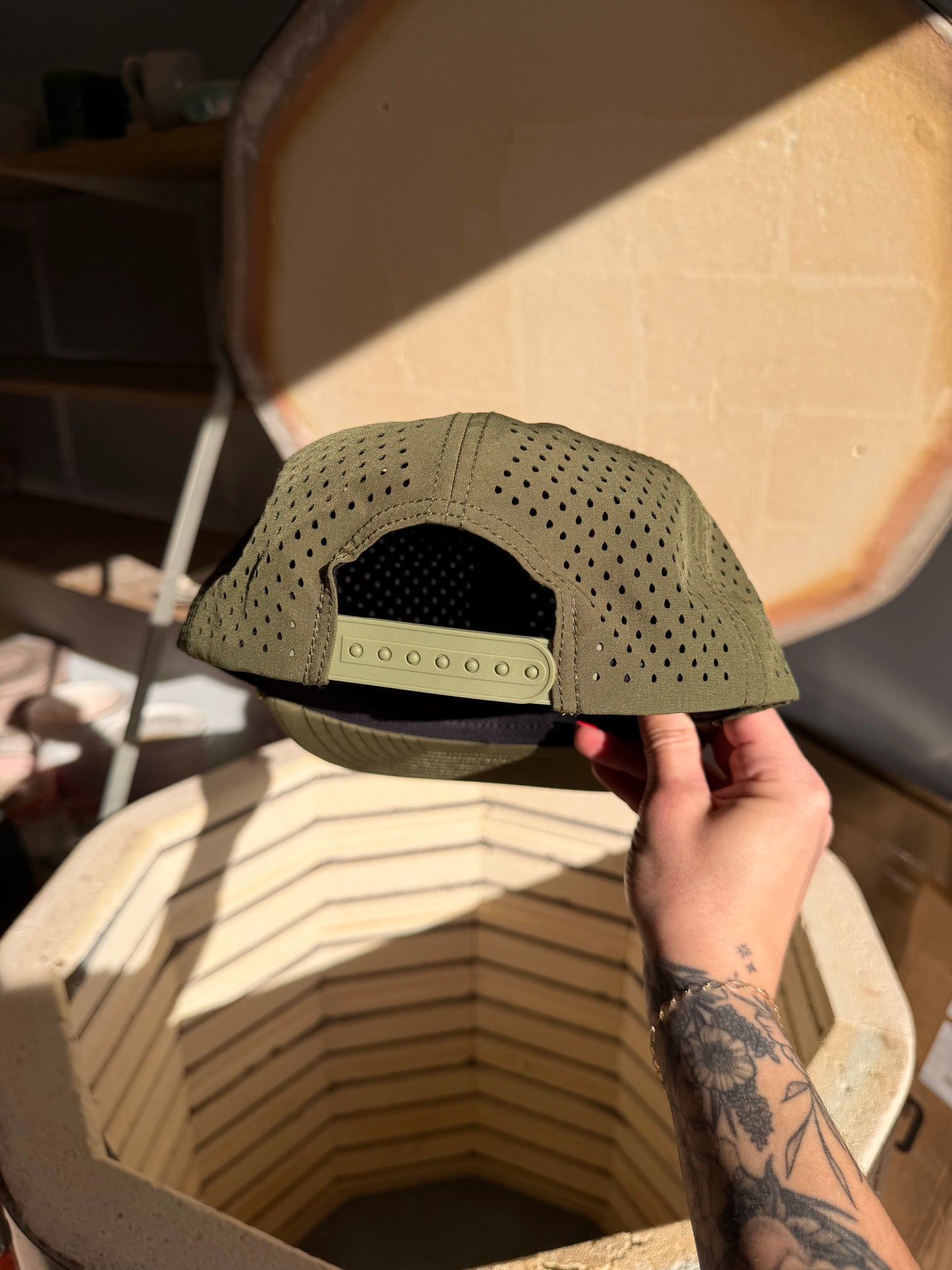 Green VNA Buckle Hat