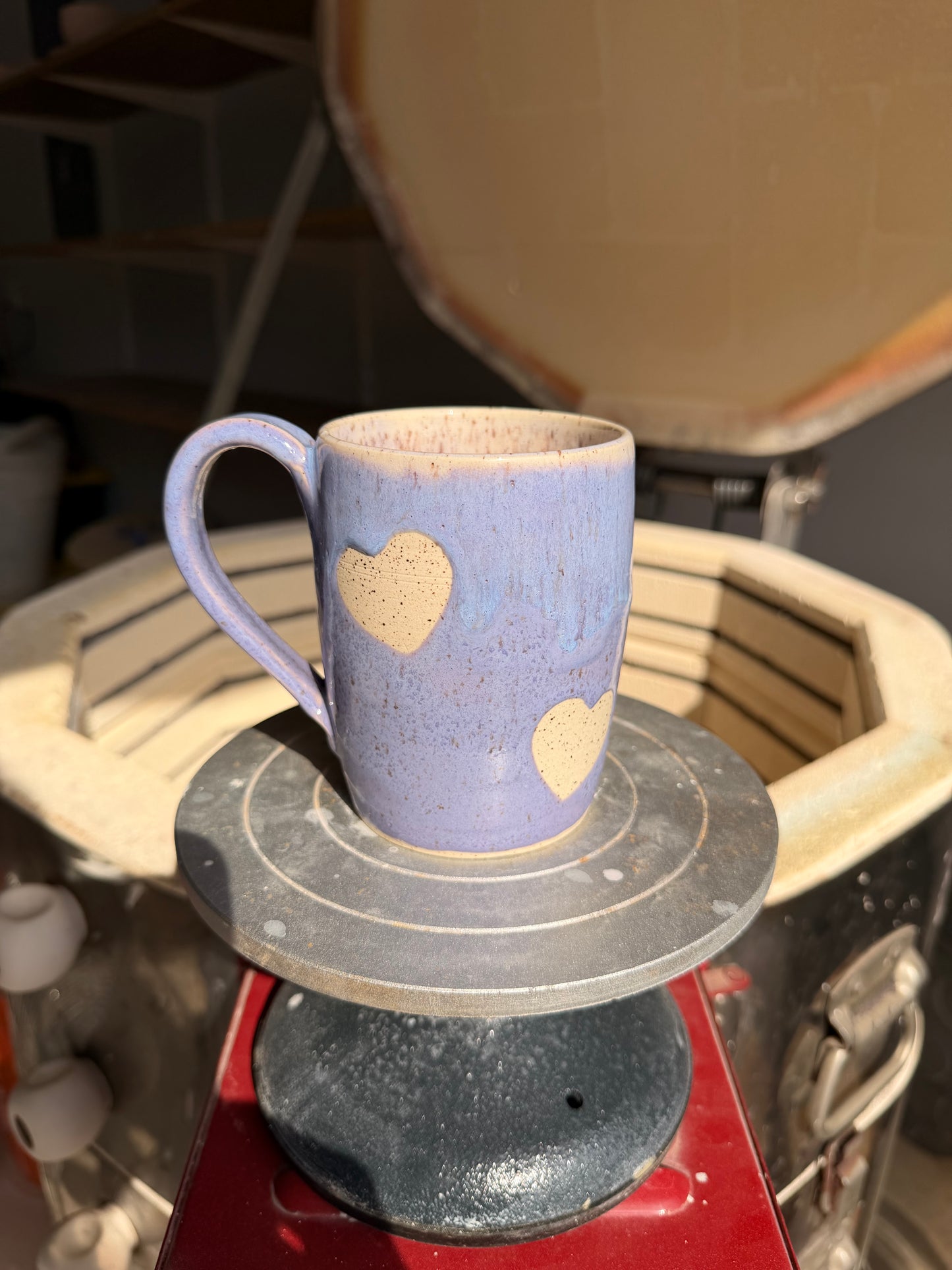 Lavender Love Heart Mug 4