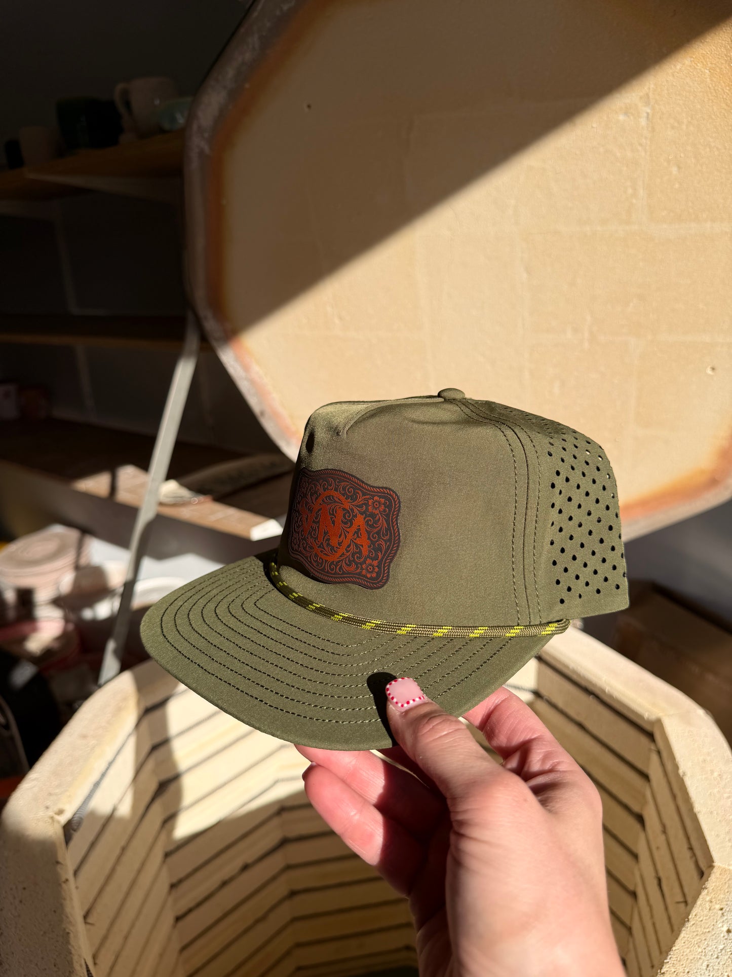 Green VNA Buckle Hat