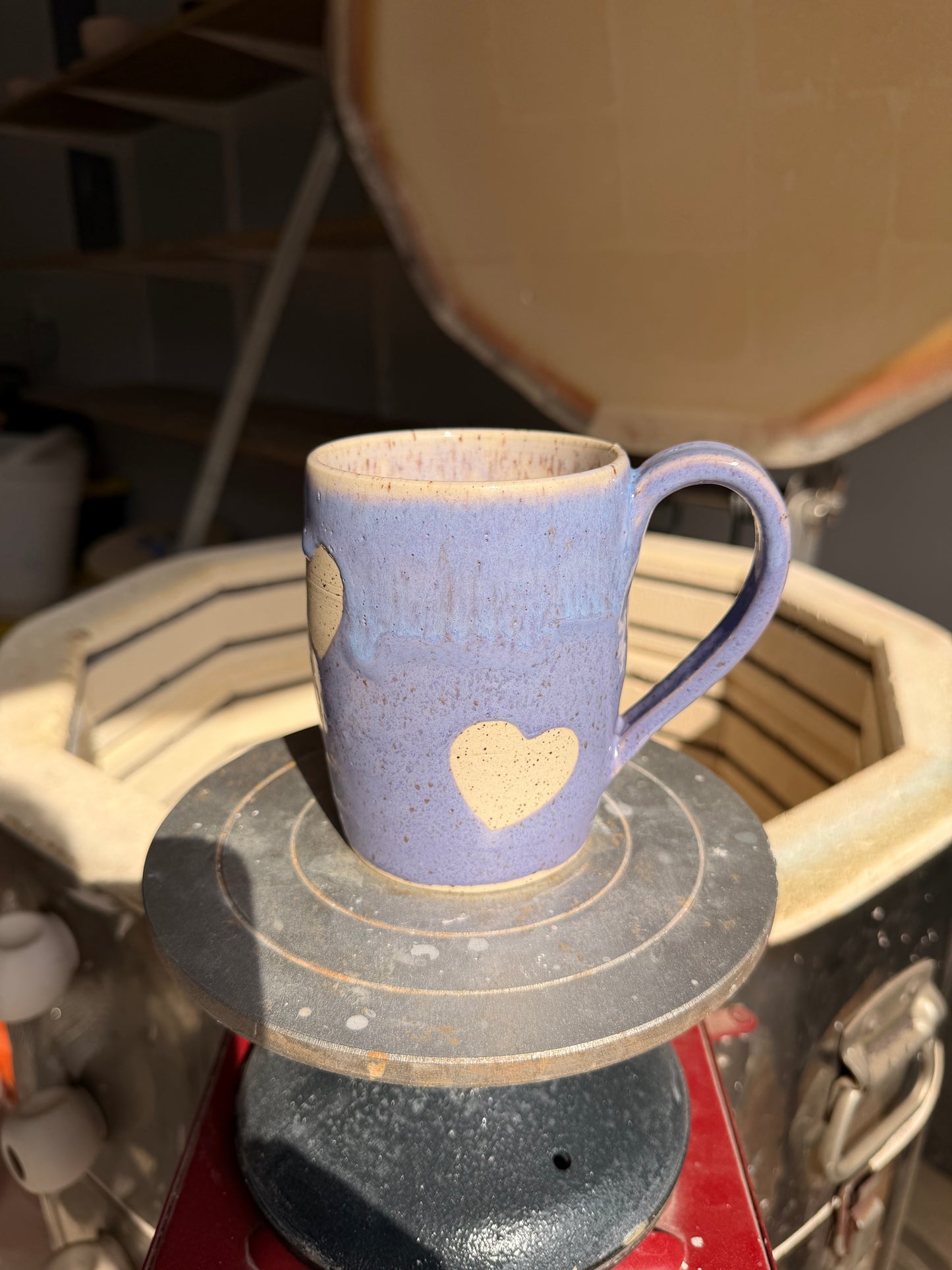 Lavender Love Heart Mug 4