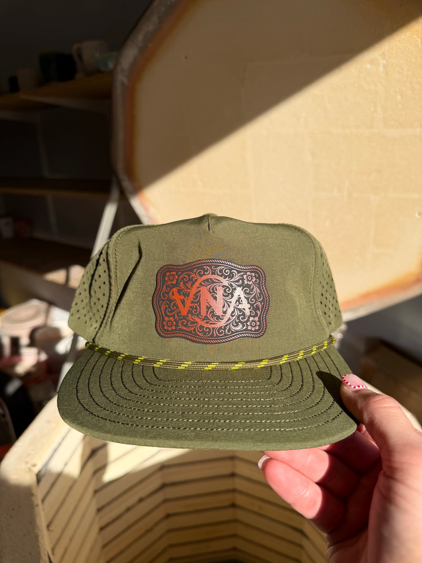Green VNA Buckle Hat