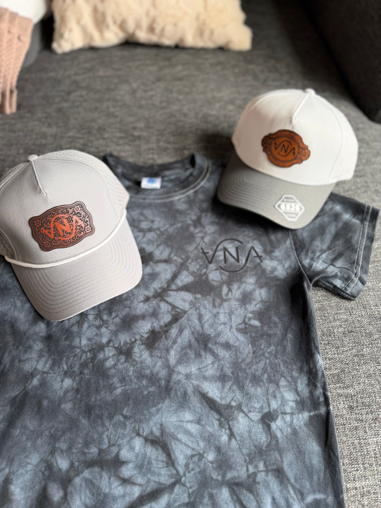 Black Mineral Wash VNA Tee