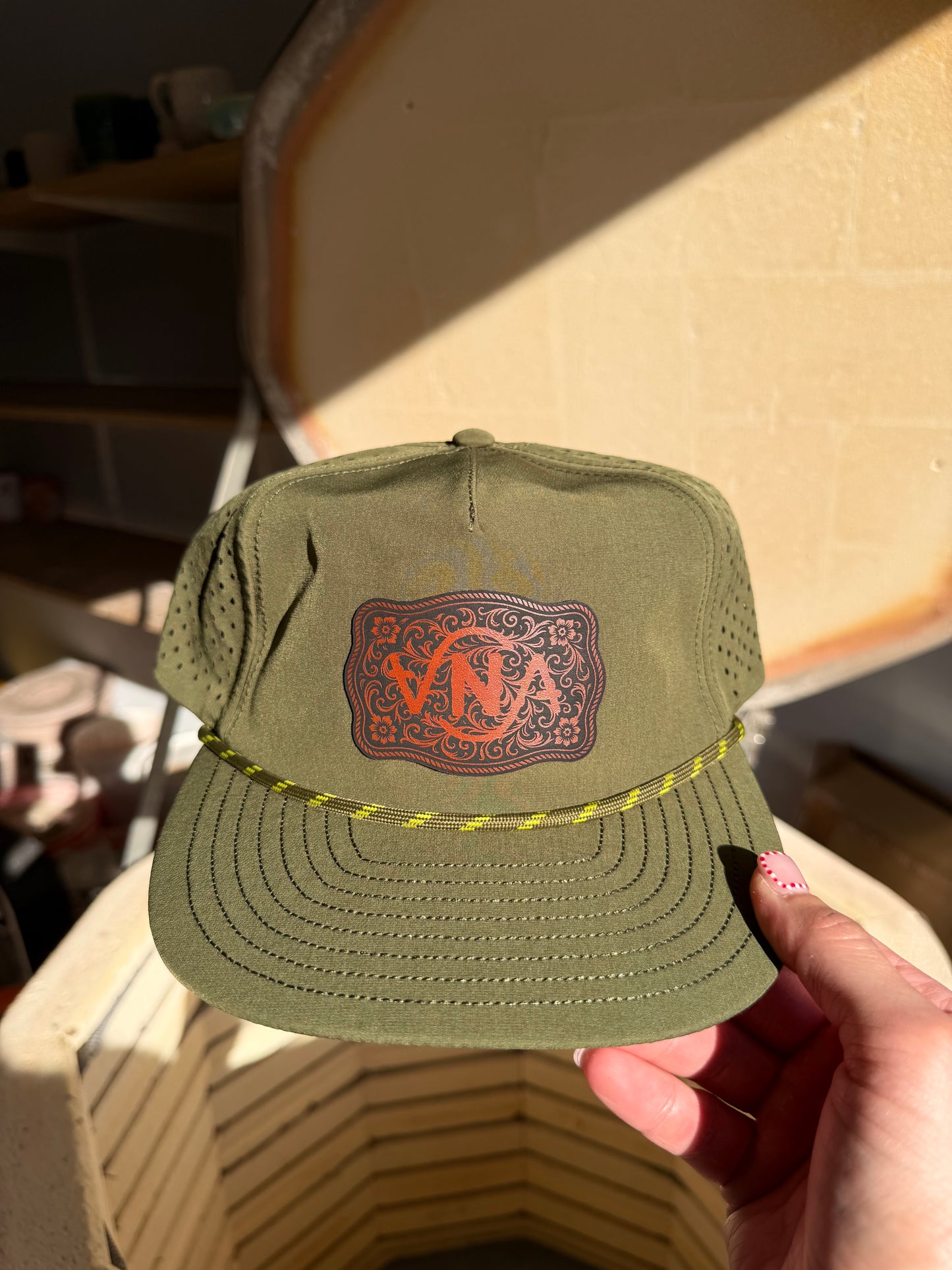 Green VNA Buckle Hat