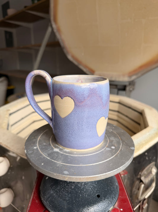 Lavender Love Heart Mug 1