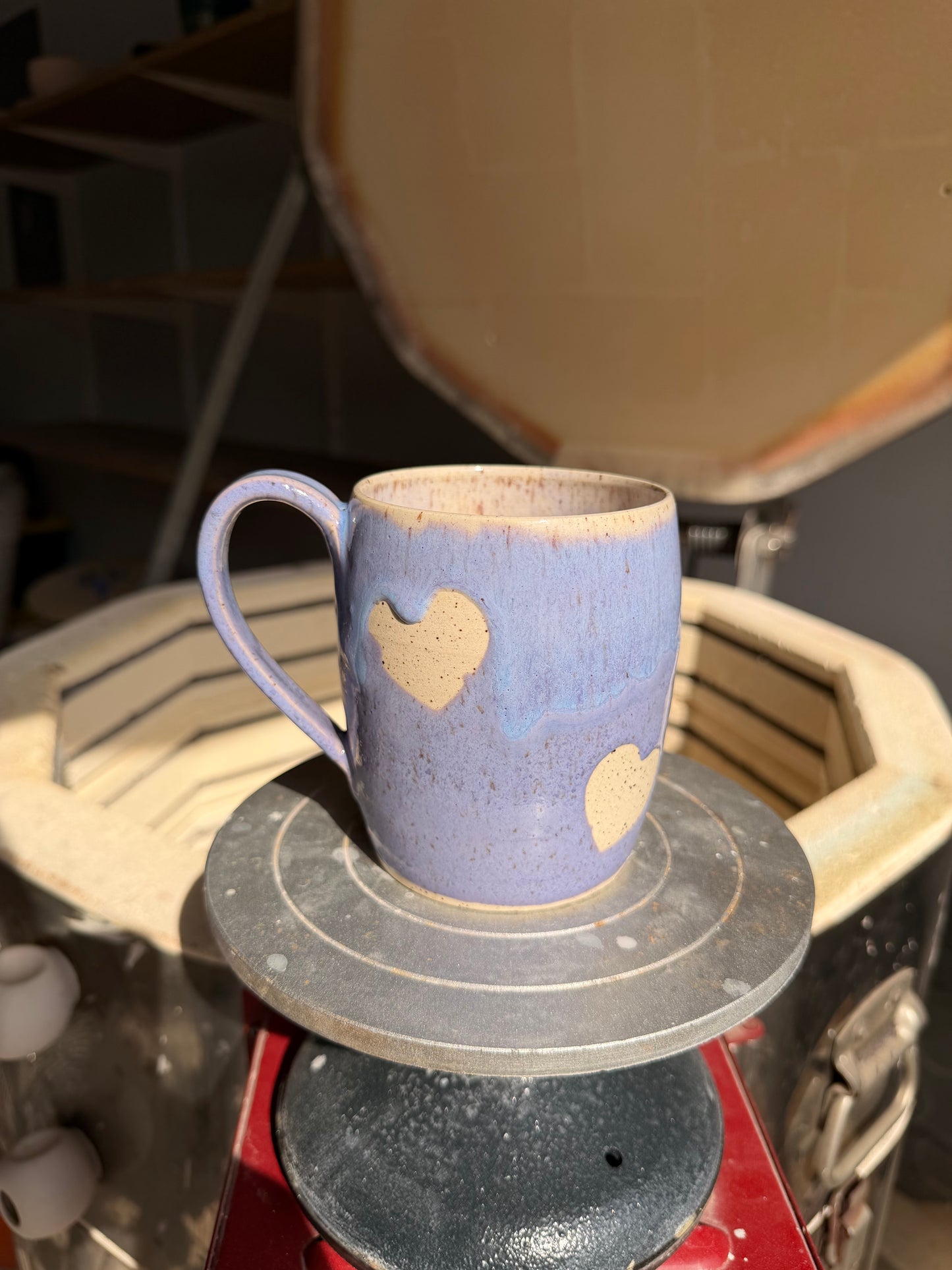 Lavender Love Heart Mug 6