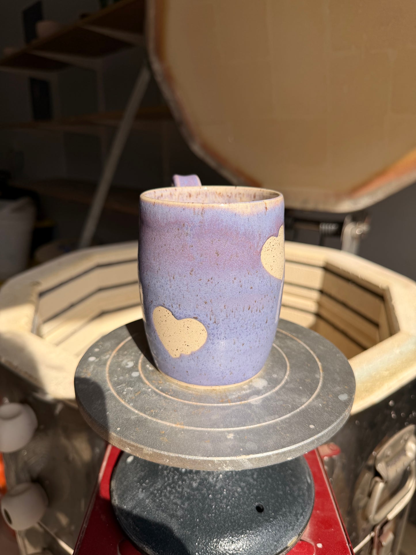 Lavender Love Heart Mug 3