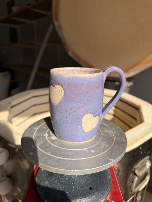 Lavender Love Heart Mug 3